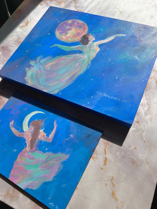 study for a woman's place | 5x7