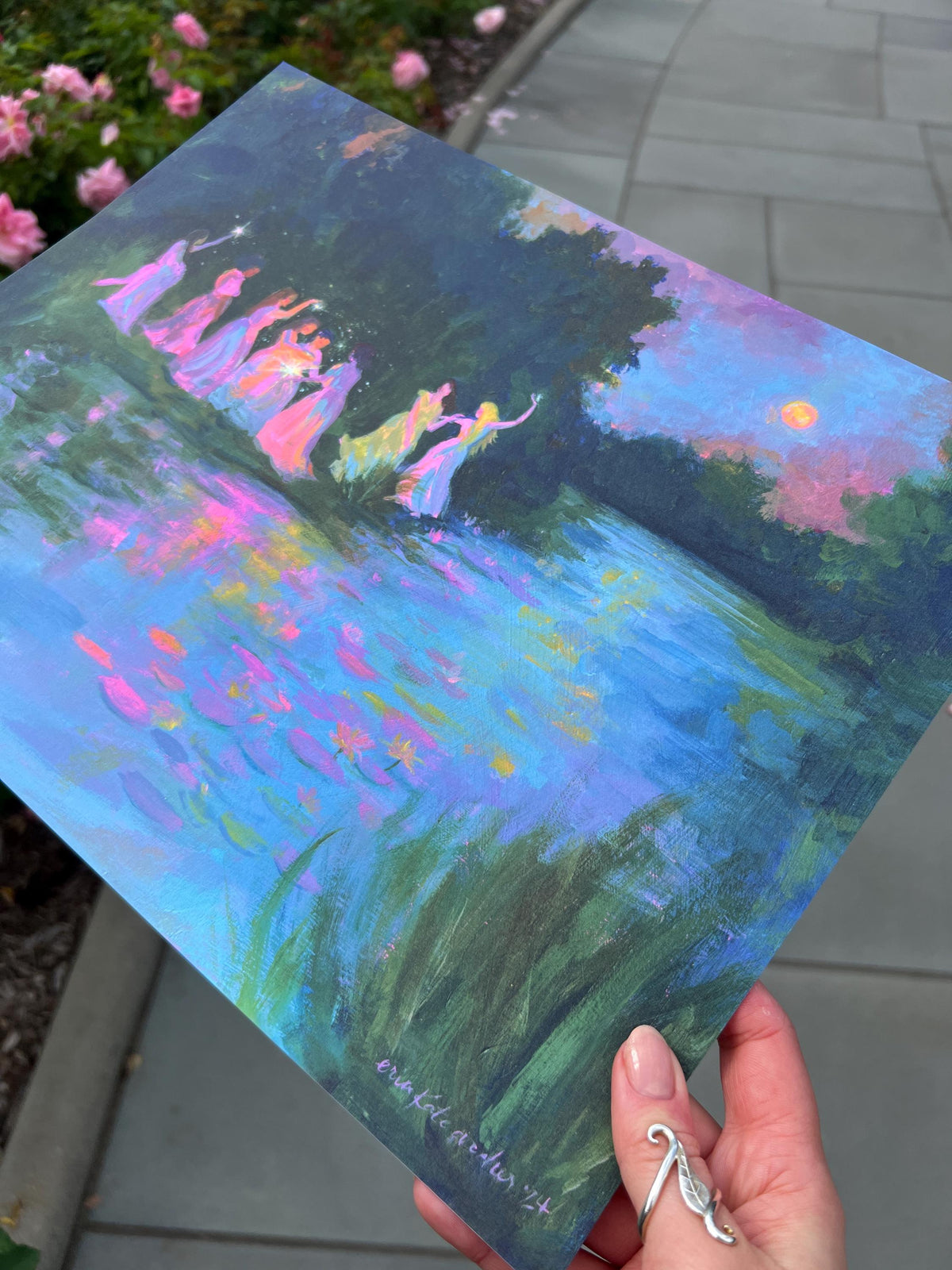 edge of renewal - art print from original acrylic painting