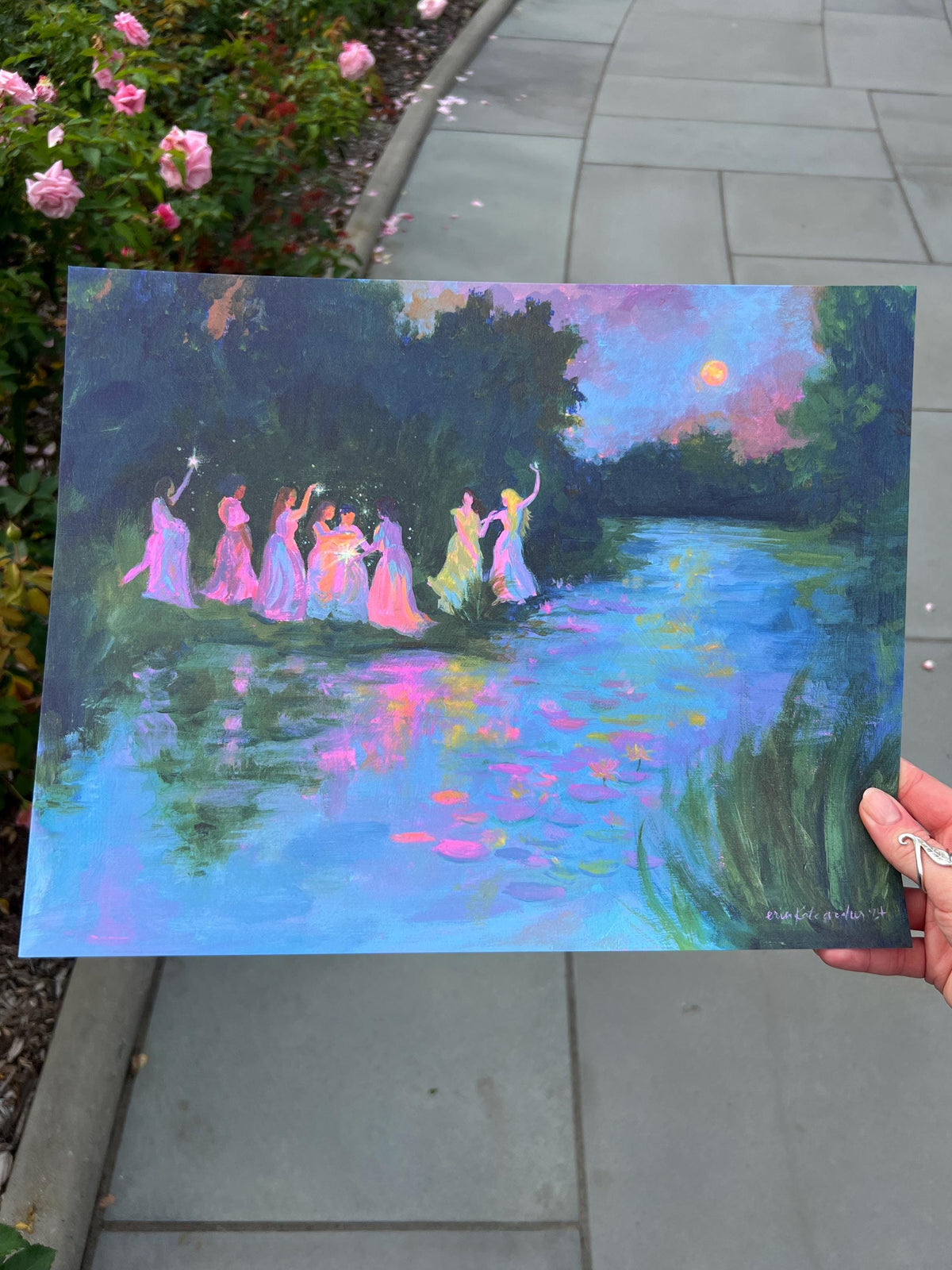 edge of renewal - art print from original acrylic painting