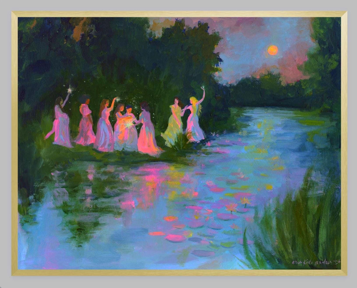 edge of renewal - art print from original acrylic painting