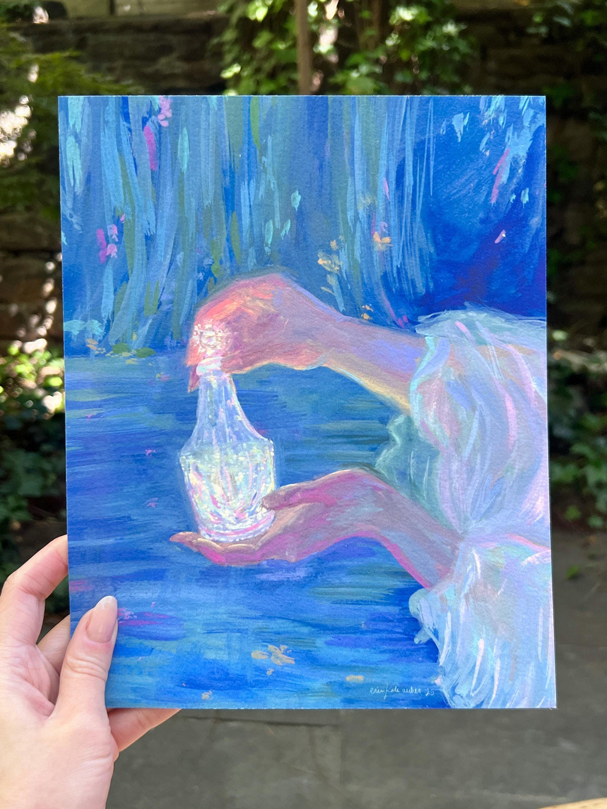 Fantasy Art Print: "Our Most Precious Gift" from original Gouache Painting - inspired by fantasy novels, LoTR, and fairy tales