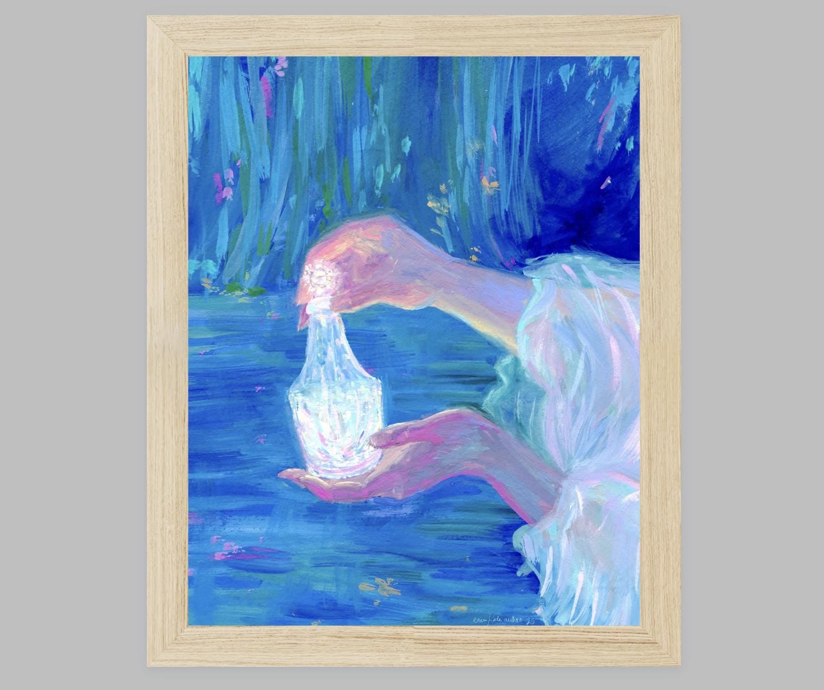 Fantasy Art Print: "Our Most Precious Gift" from original Gouache Painting - inspired by fantasy novels, LoTR, and fairy tales