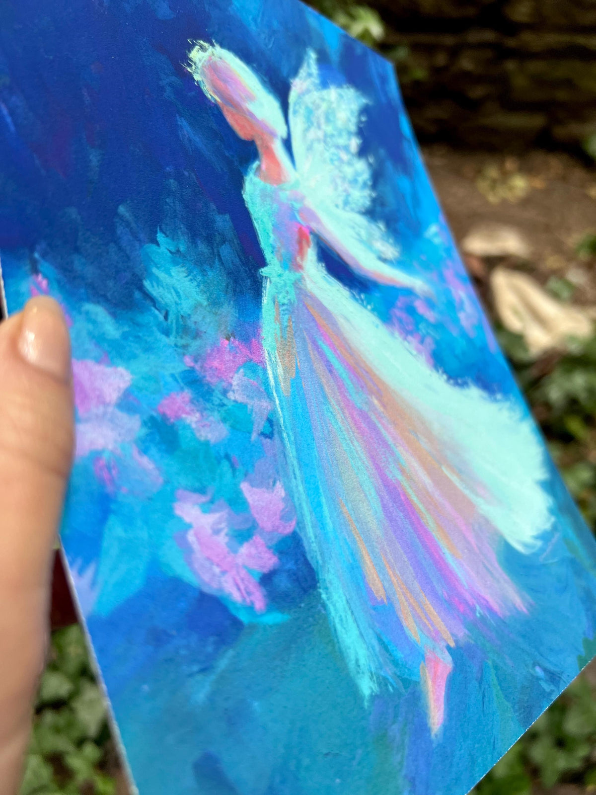 Fairy Art Print: "fleeting fae" from original Gouache Painting - inspired by fantasy novels and fairy tales