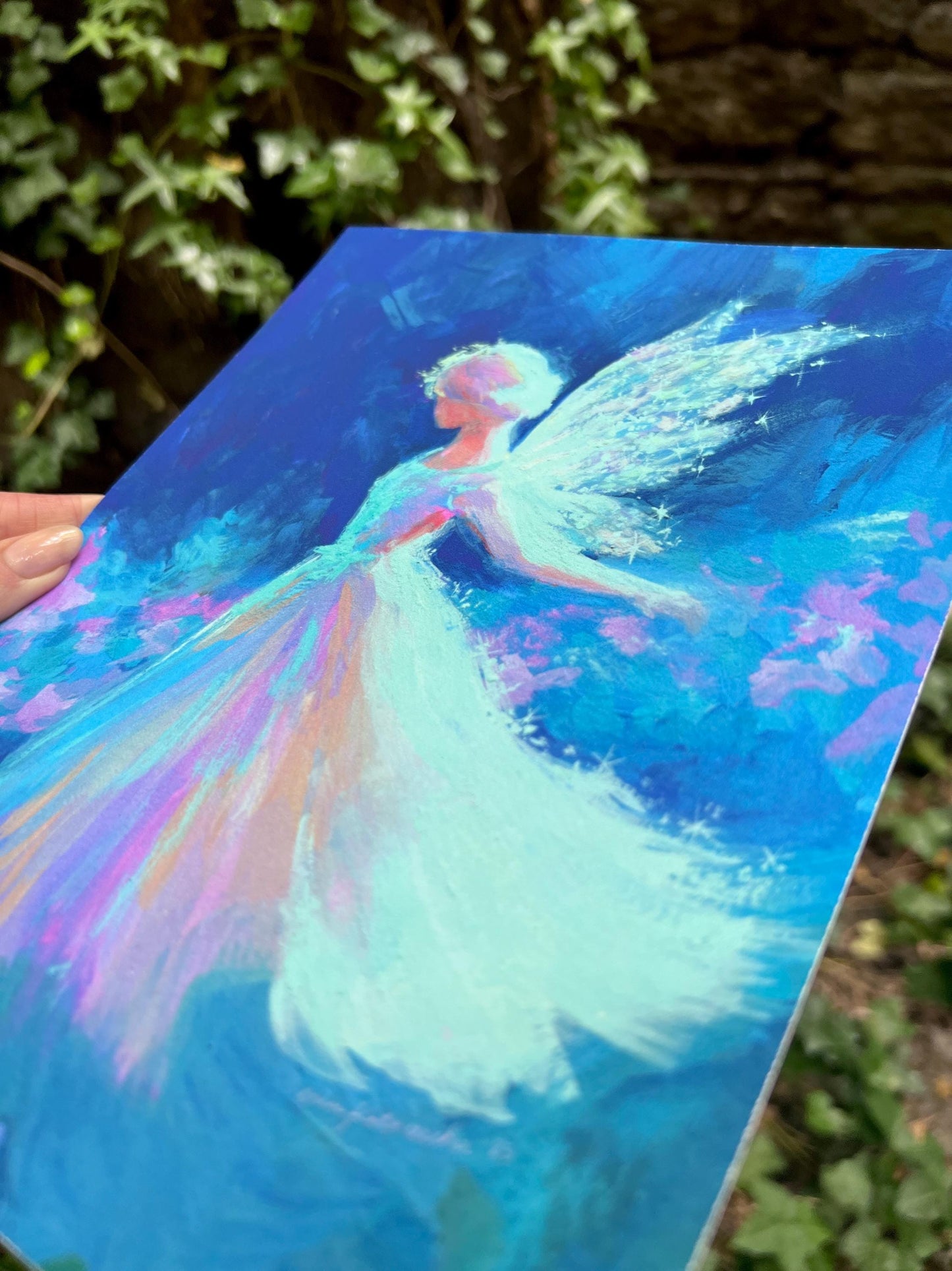 Fairy Art Print: "fleeting fae" from original Gouache Painting - inspired by fantasy novels and fairy tales