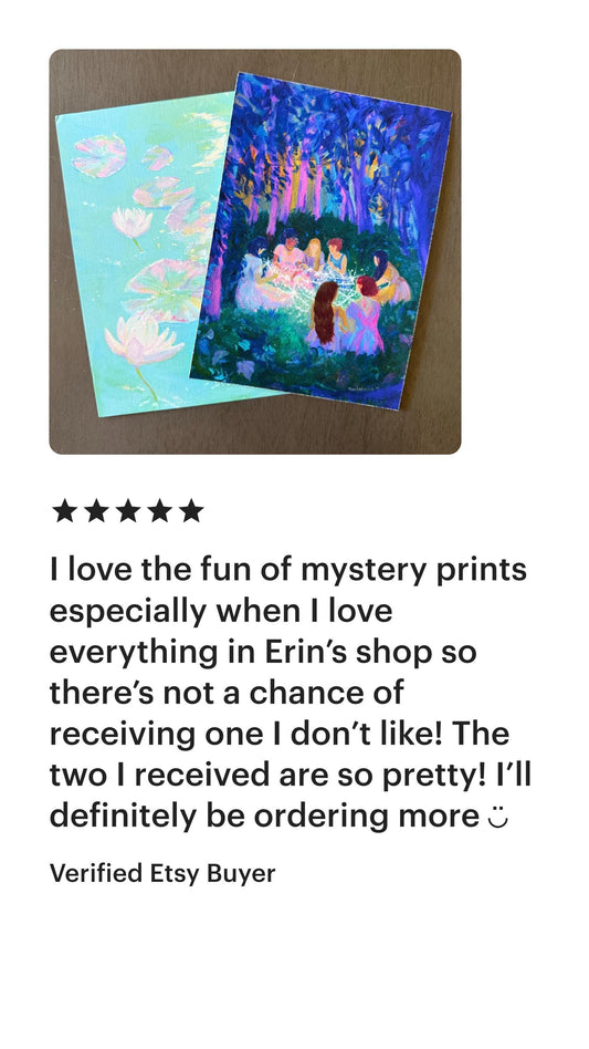 mystery art print | surprise print from an original painting
