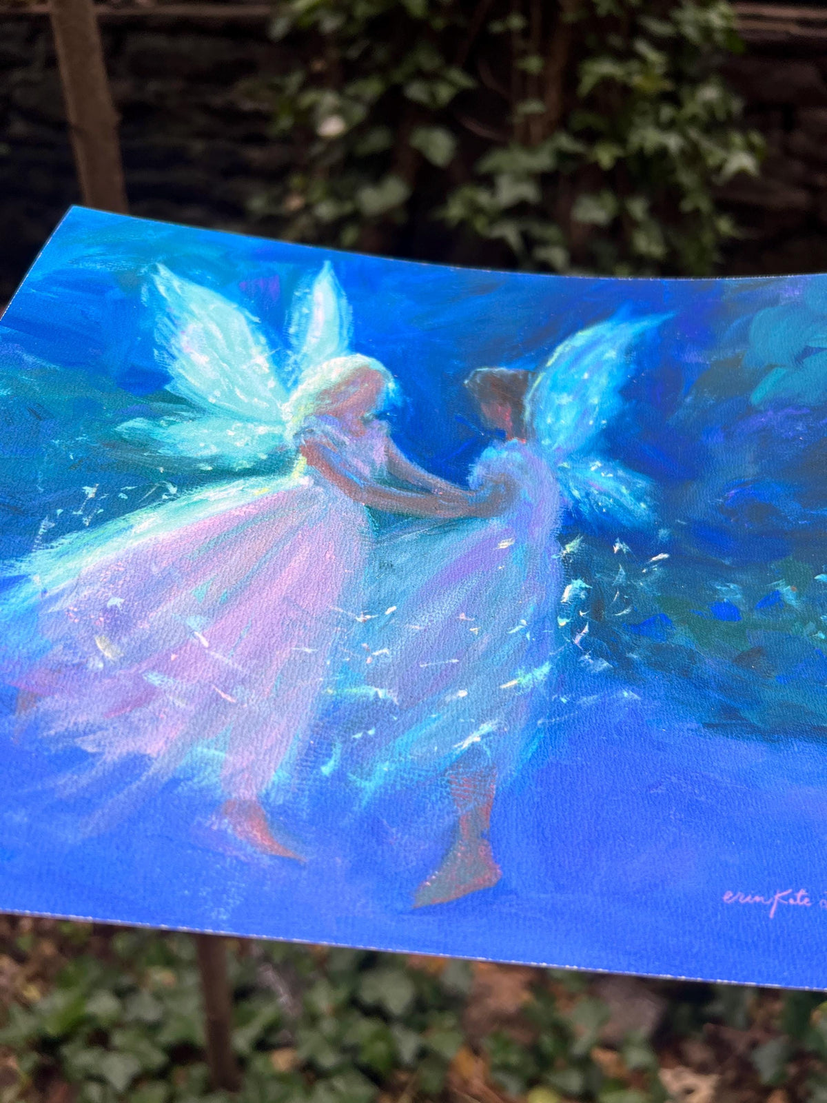 Fairy Art Print: "spinning up light" from original acrylic painting - inspired by fantasy novels and fairy tales