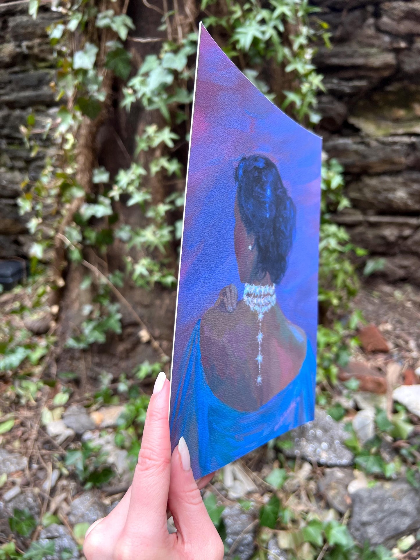 lariat of light - art print from original acrylic painting - magical celestial fairytale
