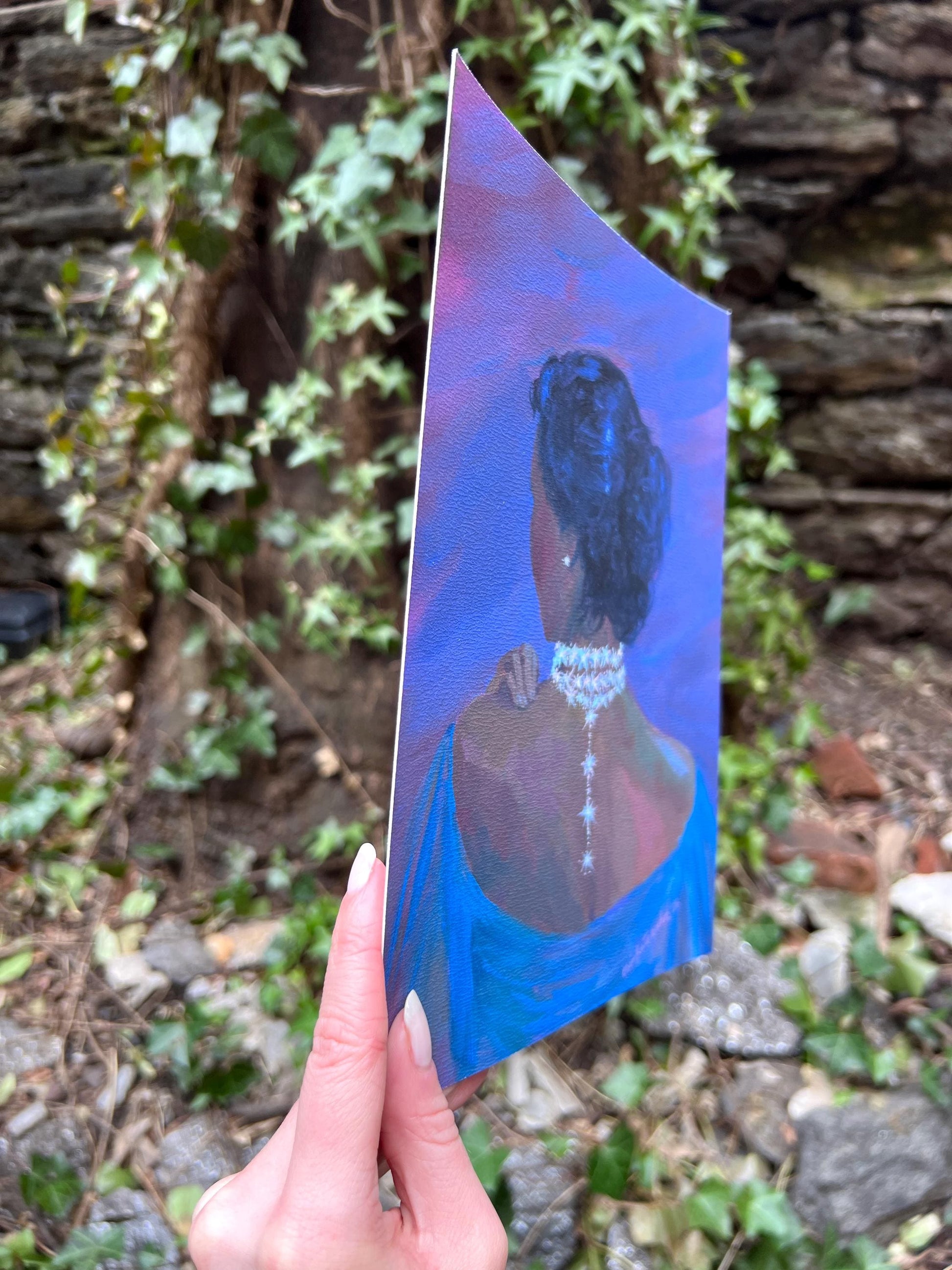 lariat of light - art print from original acrylic painting - magical celestial fairytale