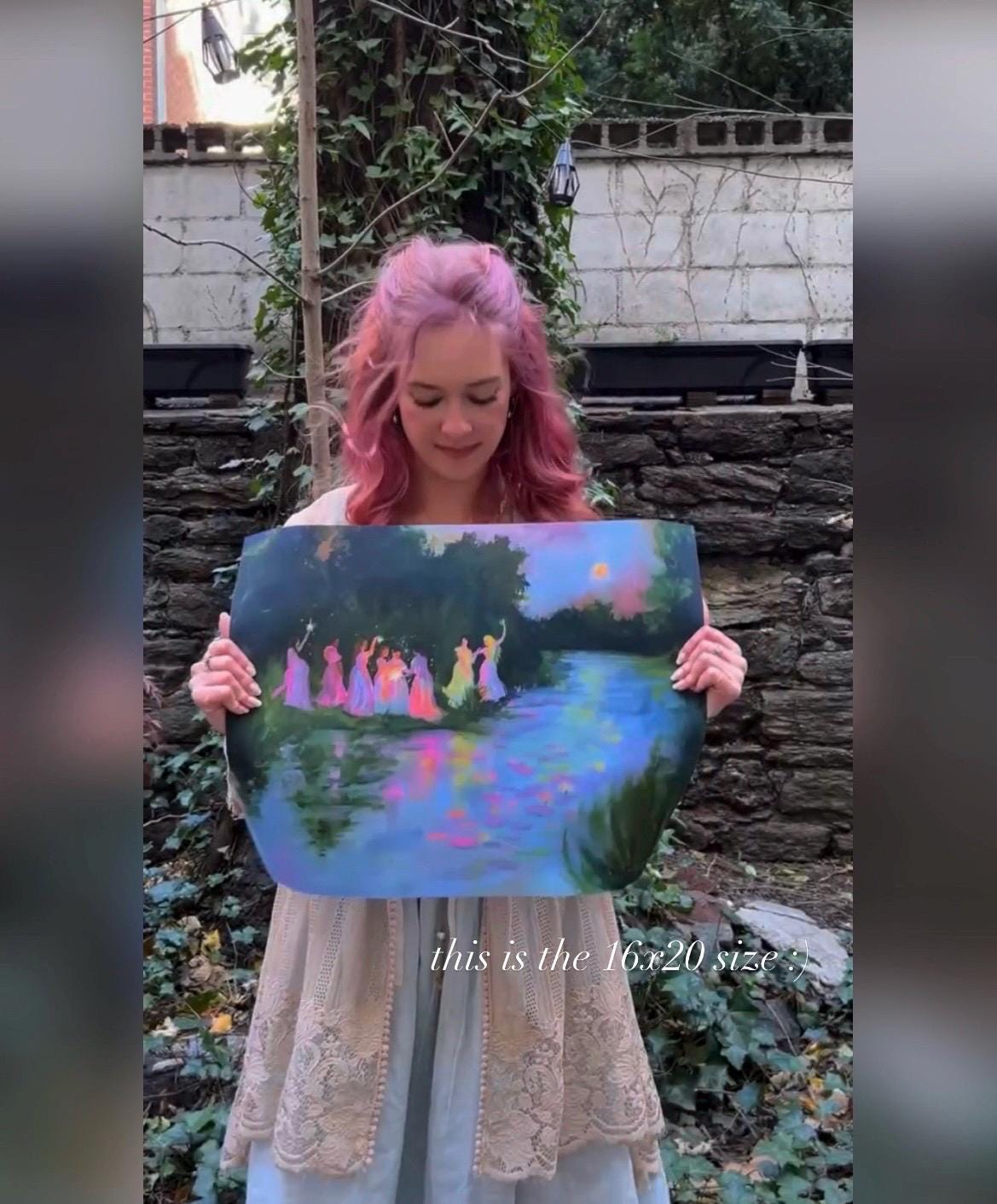 edge of renewal - art print from original acrylic painting