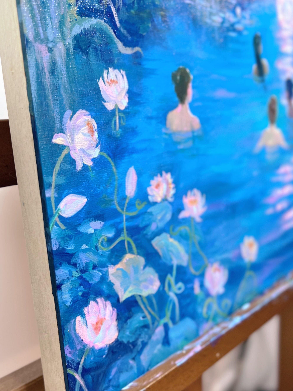 the untethered moon - art print from original acrylic painting