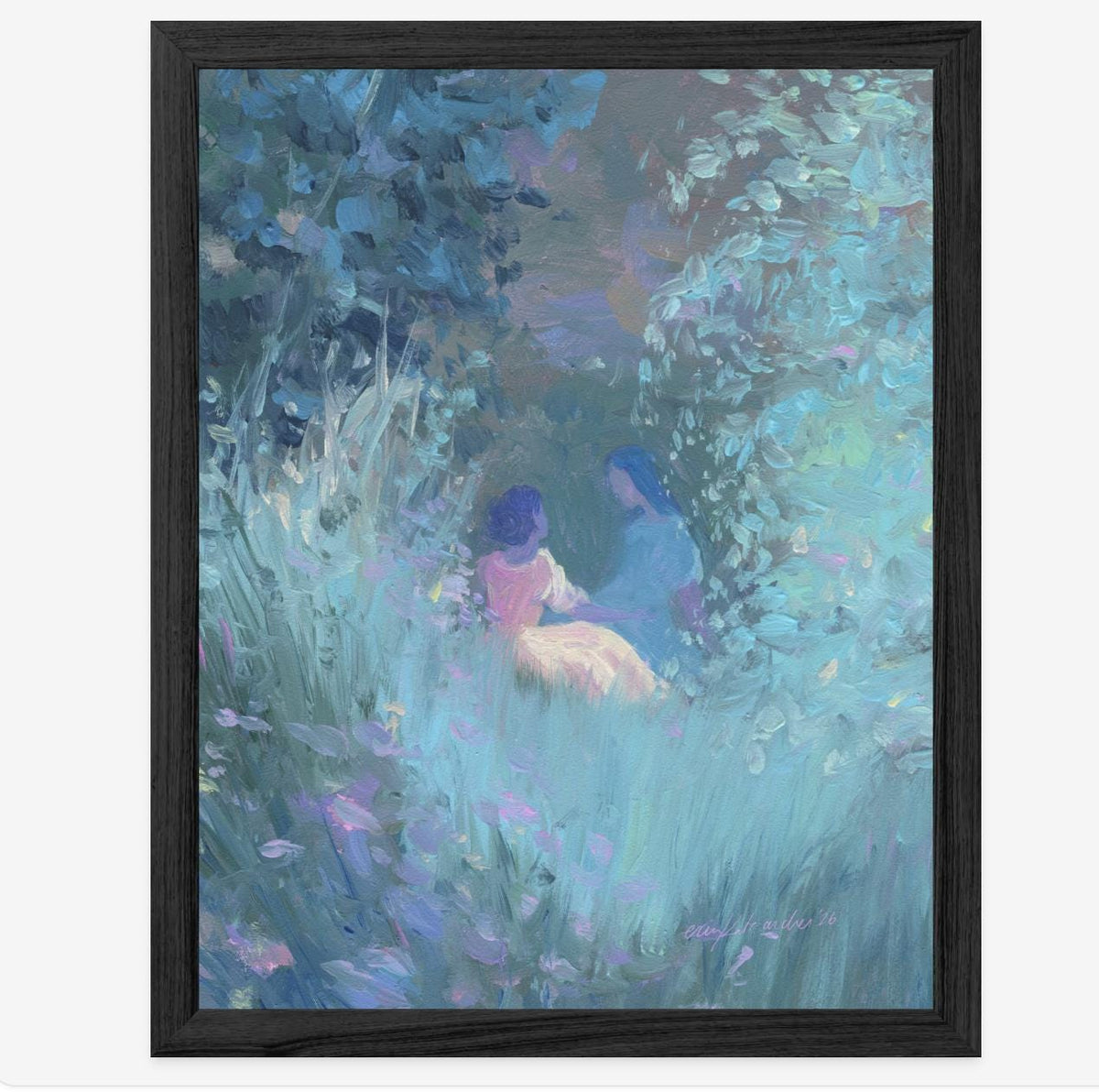 shouldn't it be easy - romantic art print from original acrylic painting