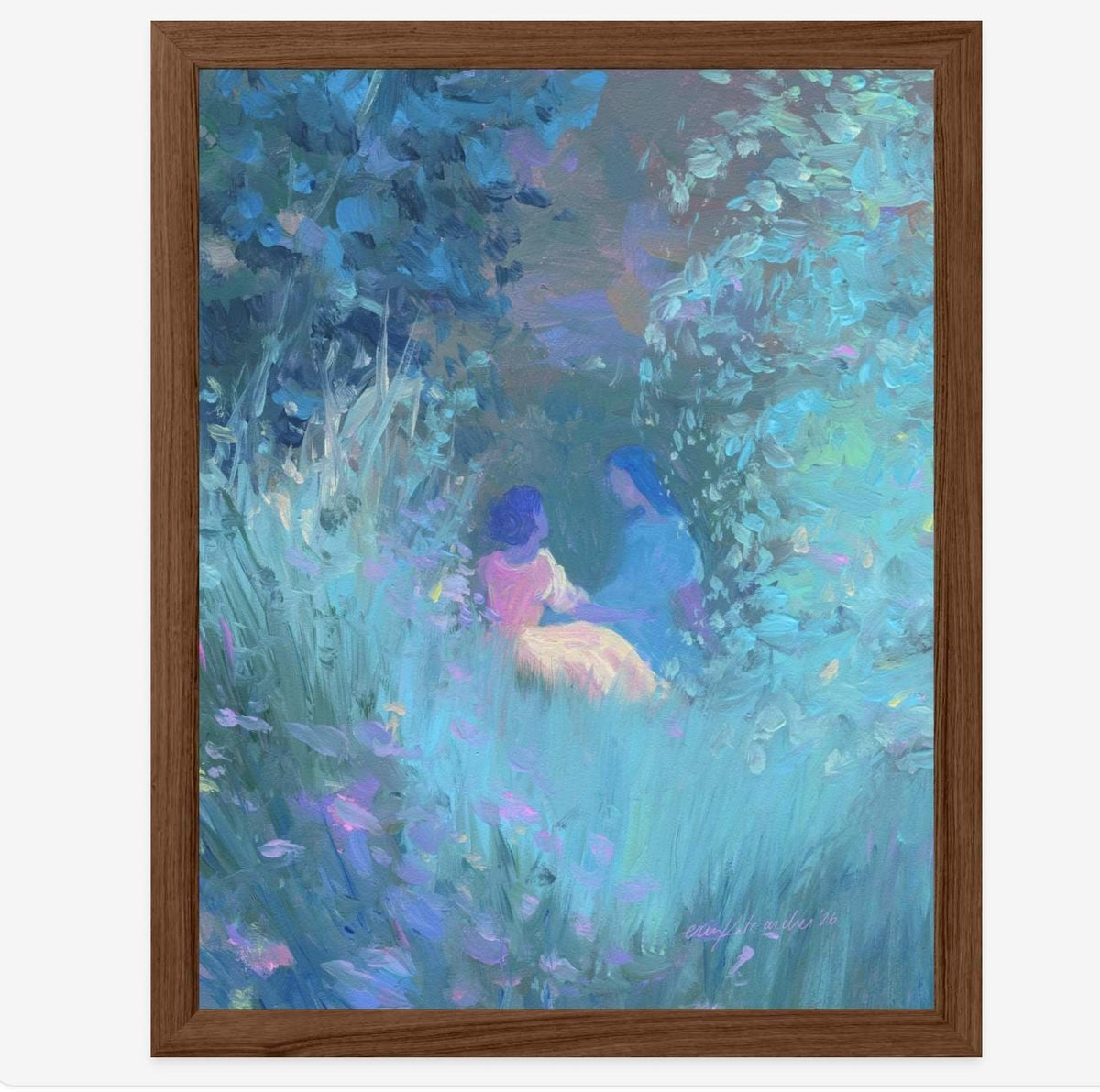 shouldn't it be easy - romantic art print from original acrylic painting