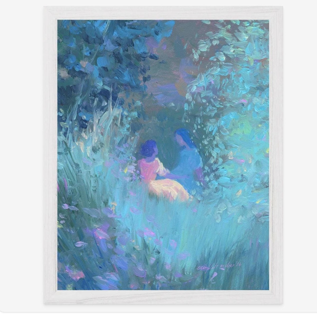 shouldn't it be easy - romantic art print from original acrylic painting