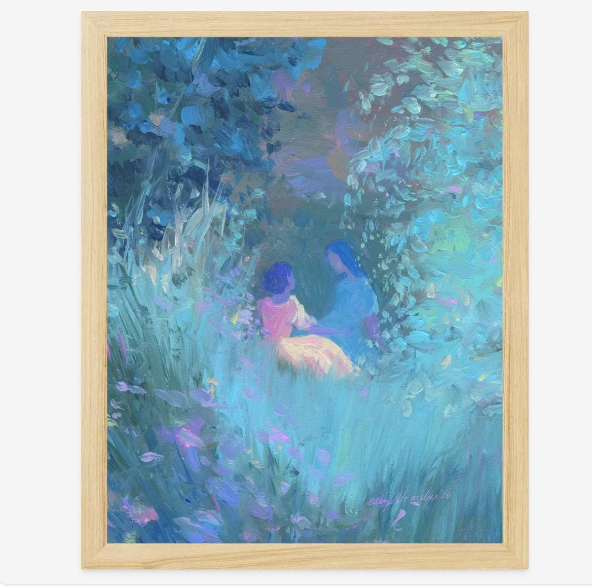shouldn't it be easy - romantic art print from original acrylic painting