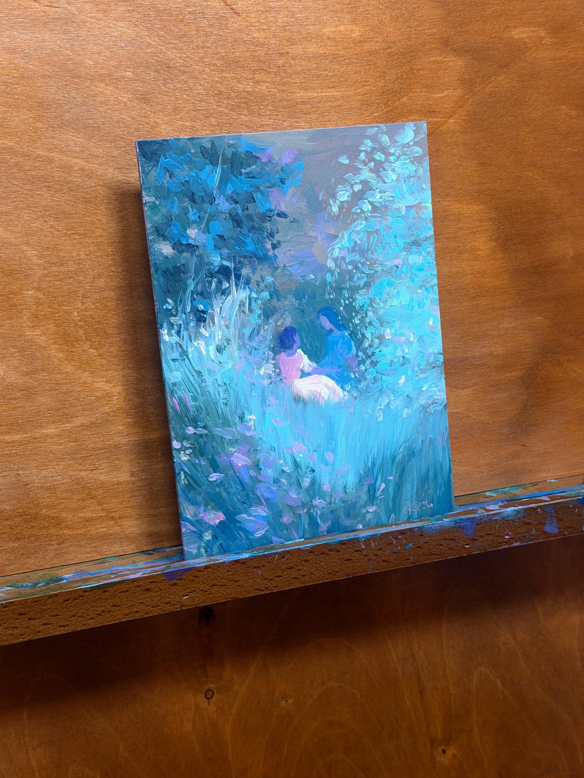 shouldn't it be easy - romantic art print from original acrylic painting
