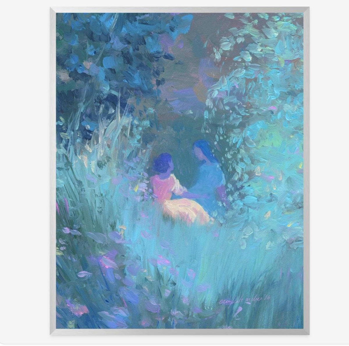 shouldn't it be easy - romantic art print from original acrylic painting