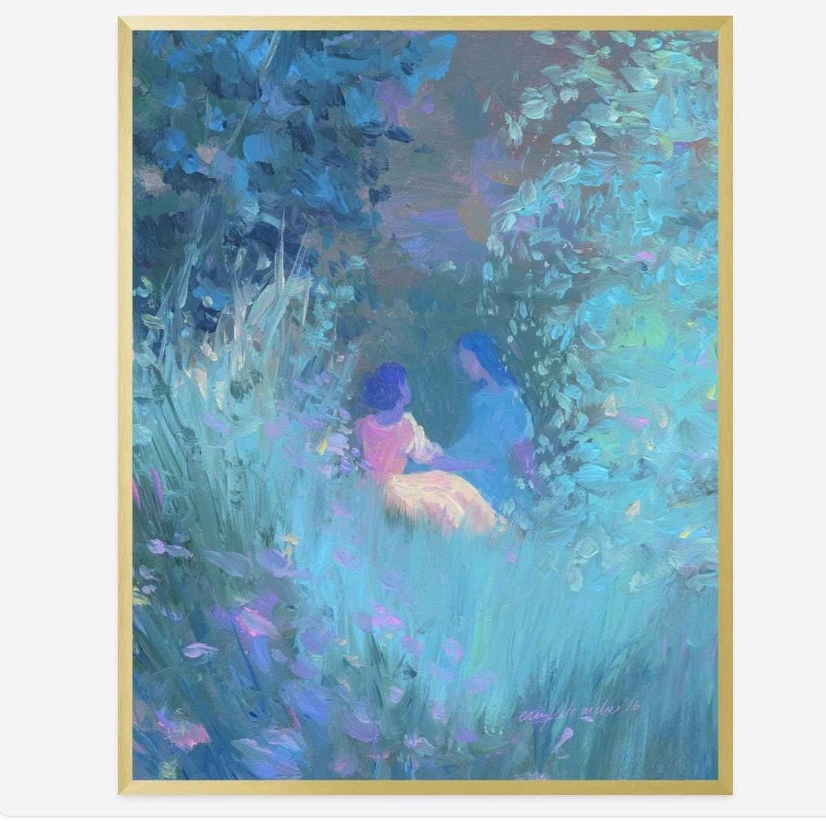 shouldn't it be easy - romantic art print from original acrylic painting