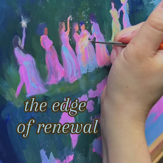 edge of renewal - art print from original acrylic painting